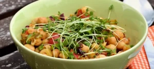 Salat mit Kichererbsen