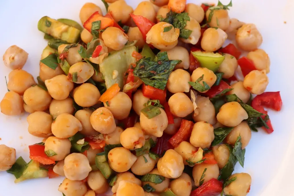 Salat mit Kichererbsen Zutaten